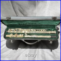 Silver Flute Body with Case, Used, Metal, Unbranded