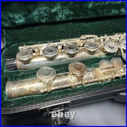 Silver Flute Body with Case, Used, Metal, Unbranded