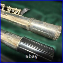 Silver Flute Body with Case, Used, Metal, Unbranded