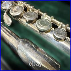 Silver Flute Body with Case, Used, Metal, Unbranded