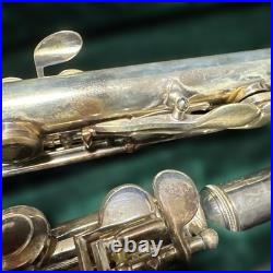 Silver Flute Body with Case, Used, Metal, Unbranded