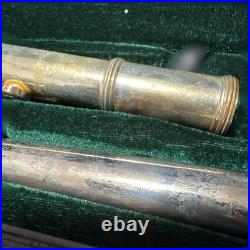 Silver Flute Body with Case, Used, Metal, Unbranded