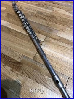 Silver Flute with Hard Case, E. L Deford ELKHART, Used