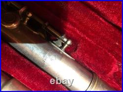 Silver Flute with Hard Case, E. L Deford ELKHART, Used