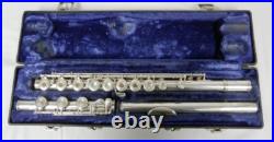Silver Mouthpiece ELD Emerson Closed/Open Hole Flute With Case 19557