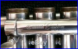 Silver Plated Yamaha Custom 4 Valve Professional Piccolo Trumpet w Schilke Mpc