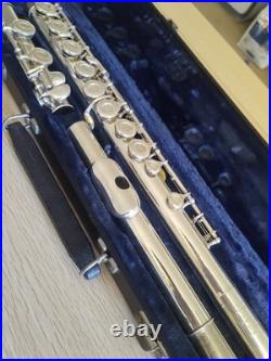 Silver Vintage Boosey & Hawkes OVERHAULED Flute Closed Hole C Foot Offset G