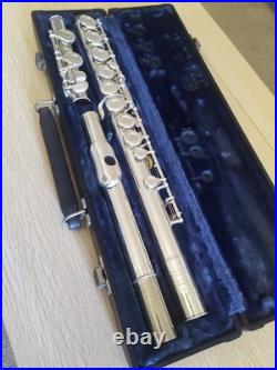Silver Vintage Boosey & Hawkes OVERHAULED Flute Closed Hole C Foot Offset G