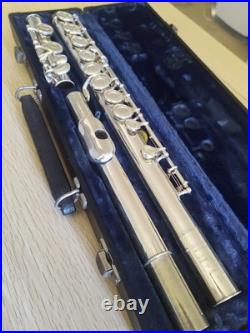 Silver Vintage Boosey & Hawkes OVERHAULED Flute Closed Hole C Foot Offset G