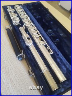 Silver Vintage Boosey & Hawkes OVERHAULED Flute Closed Hole C Foot Offset G