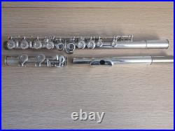 Silver Vintage Boosey & Hawkes OVERHAULED Flute Closed Hole C Foot Offset G