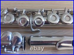 Silver Vintage Boosey & Hawkes OVERHAULED Flute Closed Hole C Foot Offset G