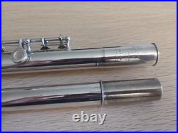 Silver Vintage Boosey & Hawkes OVERHAULED Flute Closed Hole C Foot Offset G