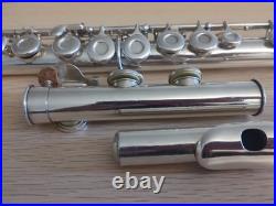 Silver Vintage Boosey & Hawkes OVERHAULED Flute Closed Hole C Foot Offset G