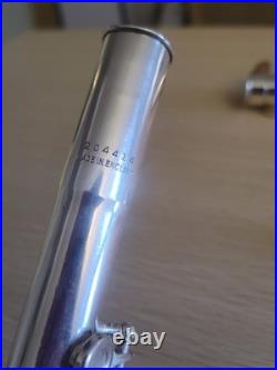 Silver Vintage Boosey & Hawkes OVERHAULED Flute Closed Hole C Foot Offset G