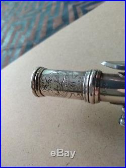 Silver-plated piccolo Djalma Julliot, made in 1938, good condition except pads