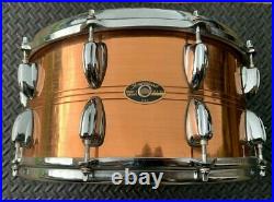 Slingerland 90's 14 X 7 Copper Snare Drum HSS Music YO Era Zoomatic