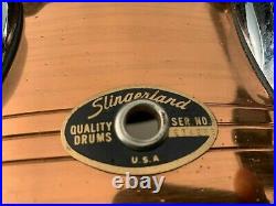 Slingerland 90's 14 X 7 Copper Snare Drum HSS Music YO Era Zoomatic