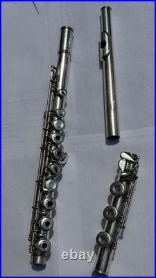 Solid Silver Pearl Pf-761 Open-hole Flute With Offset G, Split E And B-foot