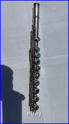 Solid Silver Pearl Pf-761 Open-hole Flute With Offset G, Split E And B-foot