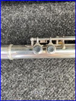 Solid Silver Pearl Pf-761 Open-hole Flute With Offset G, Split E And B-foot