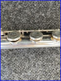 Solid Silver Pearl Pf-761 Open-hole Flute With Offset G, Split E And B-foot