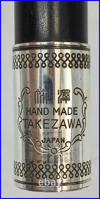 TAKEZAWA TPC-203 Grenadilla Piccolo Handmade Japan Vintage with Original Case