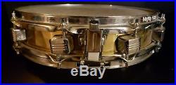 TAMA PICCOLO SNARE DRUM WITH MIGHTY HOOPS Gold With Stand Made In Japan