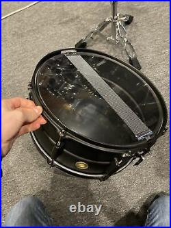 Tama Metalworks 14x6.5 Black on Black Steel Snare Drum #488