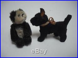 Tiny Schuco Piccolo Panda Teddy Bear & Doggie Friend