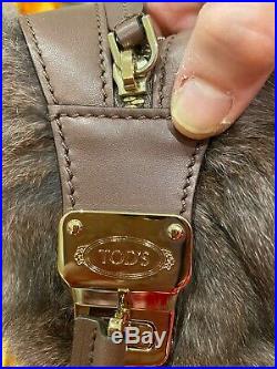 Tod's Fur D Bauletto Piccolo 40 Handbag Shoulder Bag