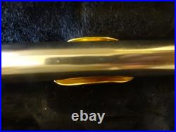 USED OP Bundy flute gold (or plated) lip plate/riser, plays well C to G6, $160