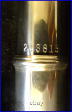 USED OP Bundy flute gold (or plated) lip plate/riser, plays well C to G6, $160