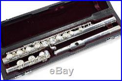 USED YAMAHA YFL-611 II Solid Silver Piccolo Flutes Free shipping