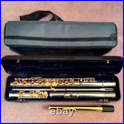 Unknown Maker Used Flute with Case and Headjoint, Repair Needed