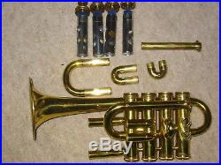 Used 4valved piccolo trumpet Amati Senator Piccolo HIGH Bb /A Needs service