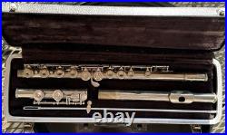 Used BUNDY Silver Flute by the Selmer Company USA w Hard Case