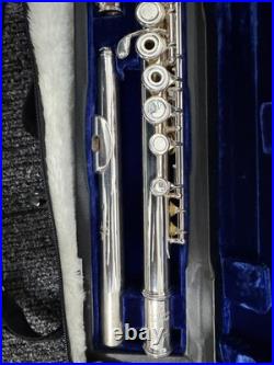 Used Mio Cannonball M7 Professional Flute. Royal Crown Jem end cap
