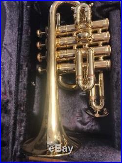 Used Nice BENGE UMI Bb/A Piccolo Pro Trumpet With Case