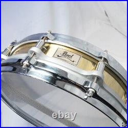 Used Snare Drum PEARL B-9114P 14x3.5 Flee Floating Brass Piccolo