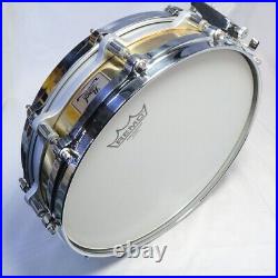 Used Snare Drum PEARL B-9114P 14x3.5 Flee Floating Brass Piccolo