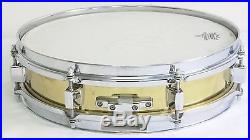 VERY NICE Late 80's PEARL 13 x 3 BRASS PICCOLO SNARE DRUM, B-513P, FREE SHIP