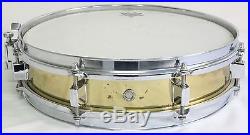 VERY NICE Late 80's PEARL 13 x 3 BRASS PICCOLO SNARE DRUM, B-513P, FREE SHIP