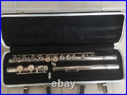VINTAGE BUESCHER 400 Flute Coin Silver With Case Serial #19161