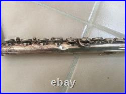 VINTAGE BUESCHER 400 Flute Coin Silver With Case Serial #19161