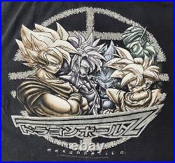 VINTAGE Dragon Ball Z 1999 Men's Gohan/Piccolo/Vegeta Shirt Made in USA M
