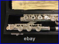 VINTAGE POWELL SONARE SF6000 STERLING SILVER FLUTE Offset G OPEN HOLE LOW B