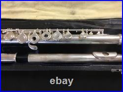 VINTAGE POWELL SONARE SF6000 STERLING SILVER FLUTE Offset G OPEN HOLE LOW B