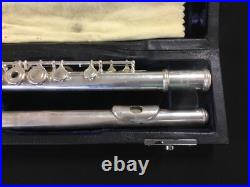 VINTAGE POWELL SONARE SF6000 STERLING SILVER FLUTE Offset G OPEN HOLE LOW B