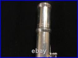 VINTAGE POWELL SONARE SF6000 STERLING SILVER FLUTE Offset G OPEN HOLE LOW B